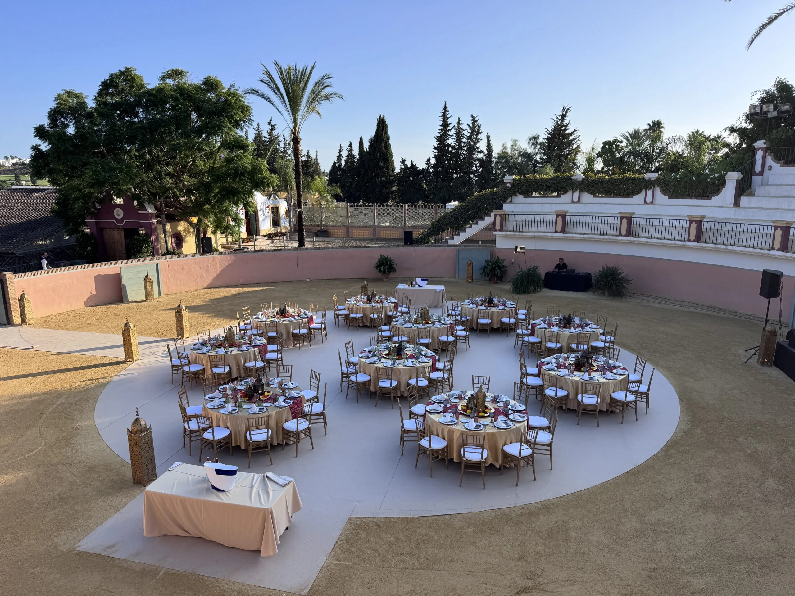 cenas de gala verano al aire libre